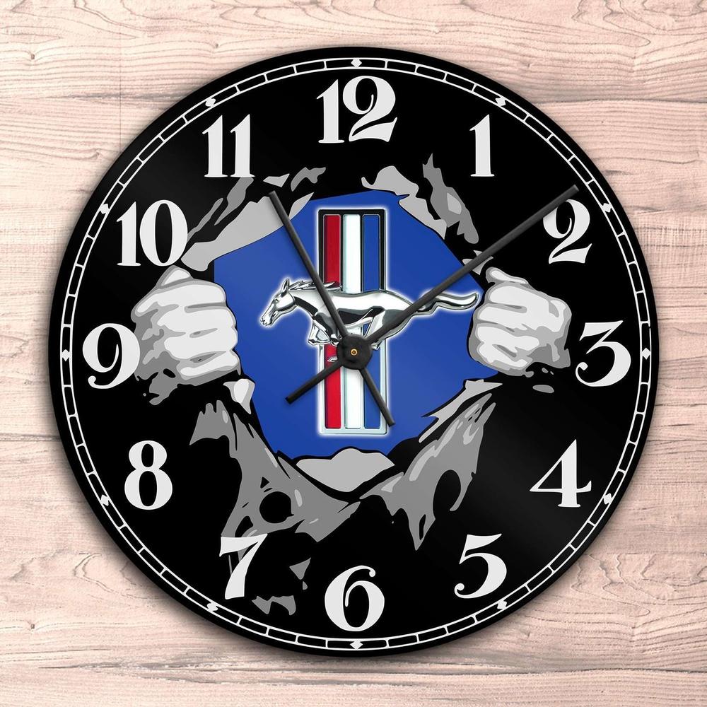Ford Mustang Vægur Rundt-Clock-Ford-Garage Culture Shop- garage - man cave - merchandise