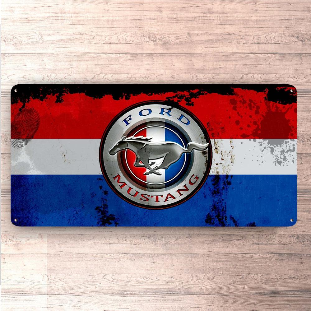 Ford Mustang Vintage 30x60cm Skilt-Skilte-Ford-Garage Culture Shop- garage - man cave - merchandise