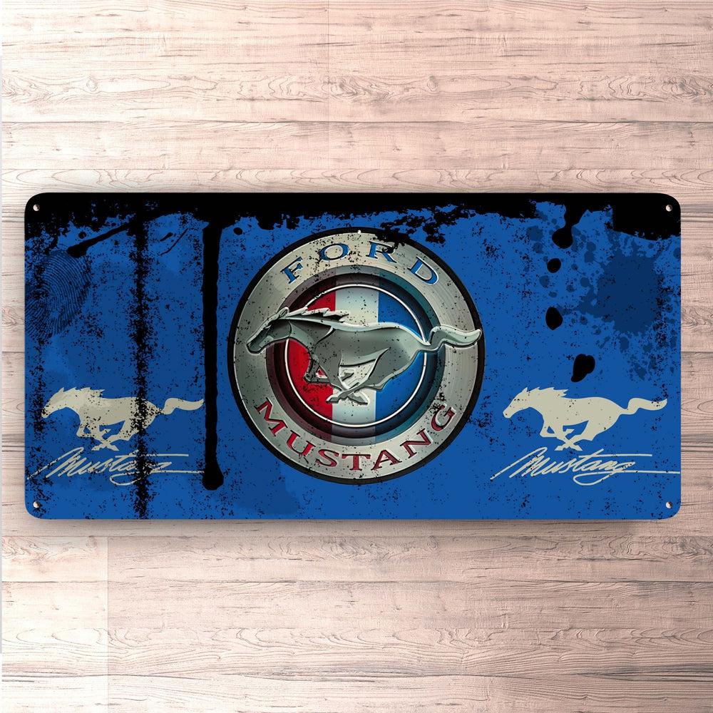 Ford Mustang Vintage 30x60cm Skilt-Skilte-Ford-Garage Culture Shop- garage - man cave - merchandise