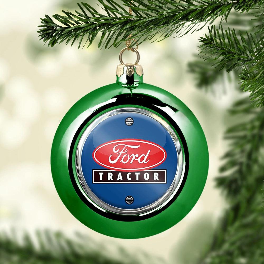 Ford Tractor Julekugle-Julekugle-Ford-Grøn-Garage Culture Shop- garage - man cave - merchandise