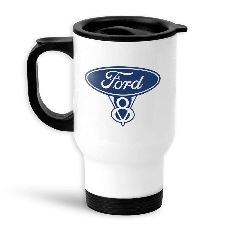 Ford V8 Termokrus Hvidt-Krus-Ford-Garage Culture Shop- garage - man cave - merchandise