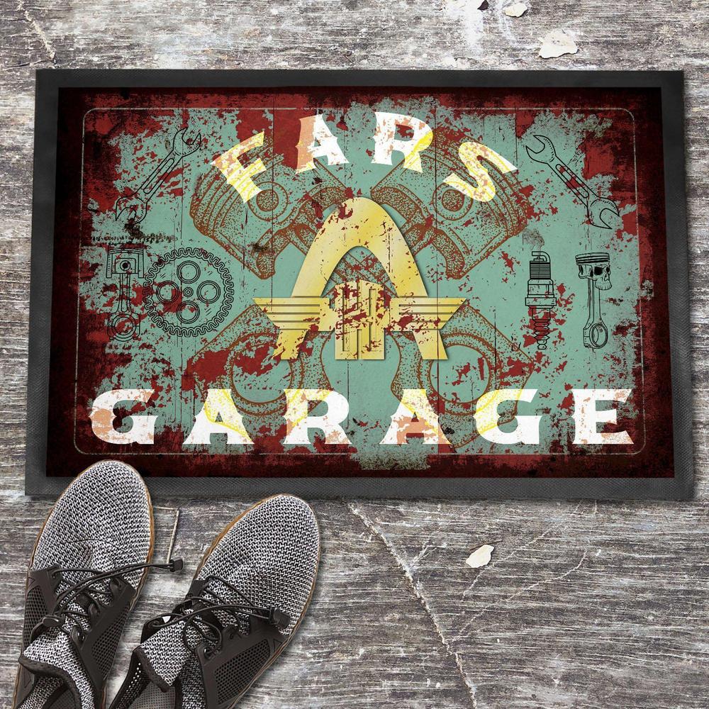 Hanomag Fars Garage Vintage Dørmåtte-Dørmåtte-Hanomag-Garage Culture Shop- garage - man cave - merchandise
