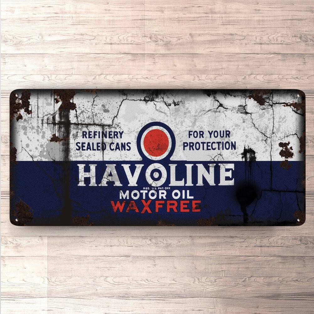 Havoline Motor Oil Vintage 30x60cm Skilt-Skilte-Motoroil-Garage Culture Shop- garage - man cave - merchandise