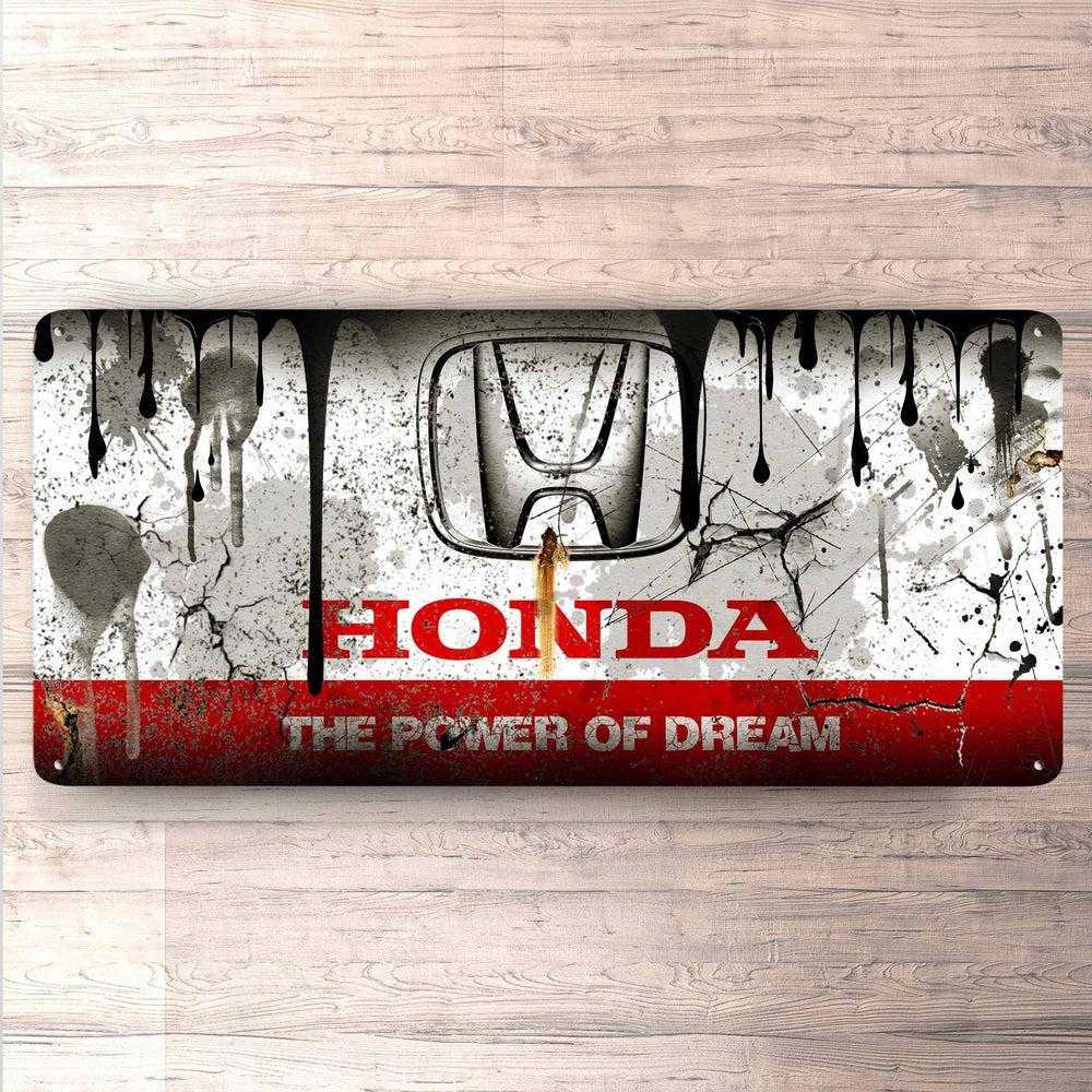 Honda Vintage 30x60cm Skilt-Skilte-Honda-Garage Culture Shop- garage - man cave - merchandise