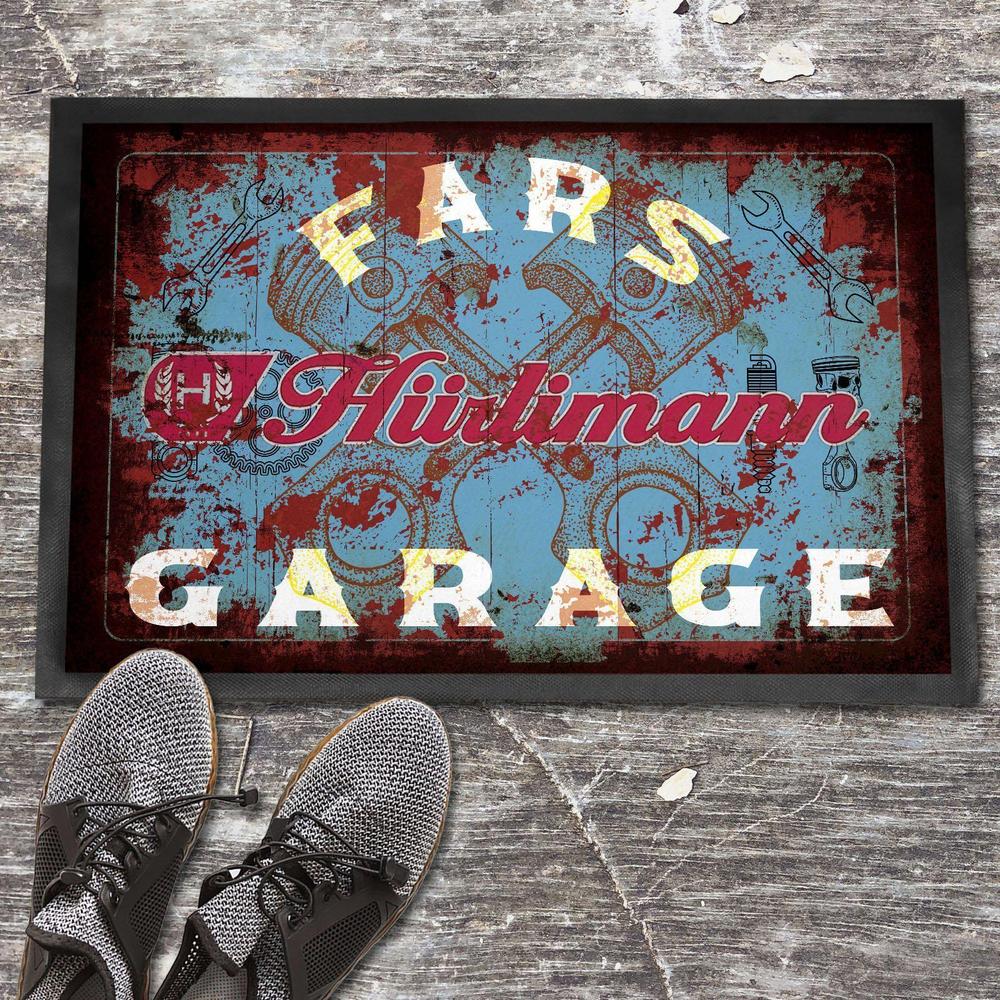 Hurlimann Fars Garage Vintage Dørmåtte-Dørmåtte-Hürlimann-Garage Culture Shop- garage - man cave - merchandise