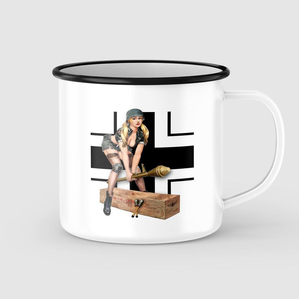 Iron Crest Bomb Pin-Up Vintage Emaljekrus-Krus-Vintage Garage-Garage Culture Shop- garage - man cave - merchandise