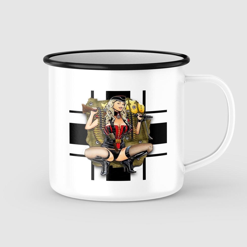 Iron Cross Pin-Up Vintage Emaljekrus-Krus-Vintage Garage-Garage Culture Shop- garage - man cave - merchandise