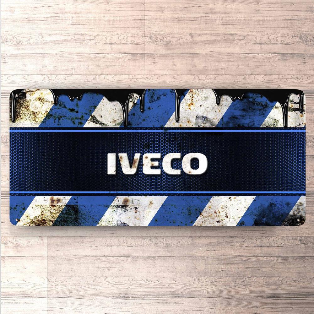 Iveco Vintage 30x60cm Skilt-Skilte-Iveco-Garage Culture Shop- garage - man cave - merchandise