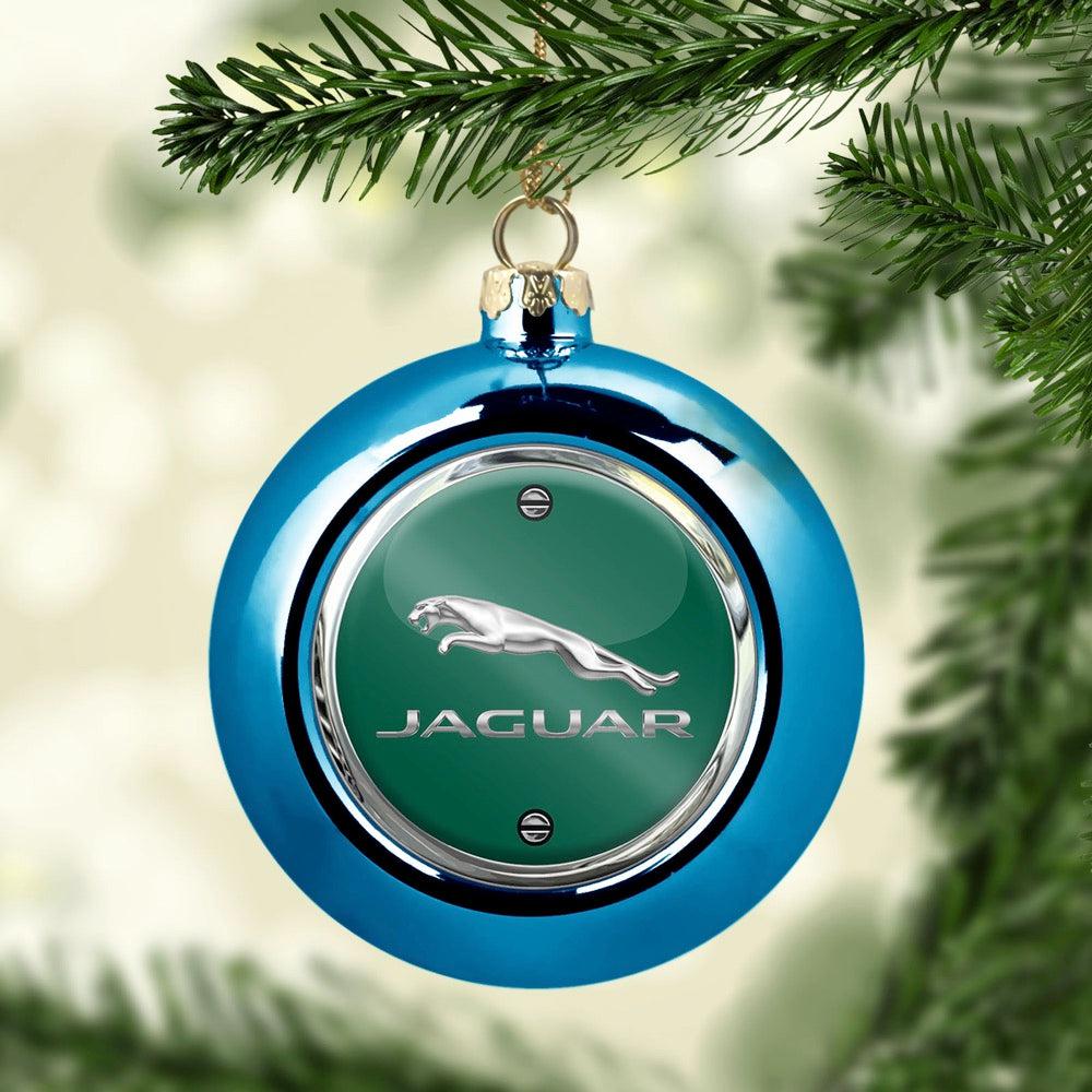 Jaguar Julekugle-Julekugle-Jaguar-Blå-Garage Culture Shop- garage - man cave - merchandise