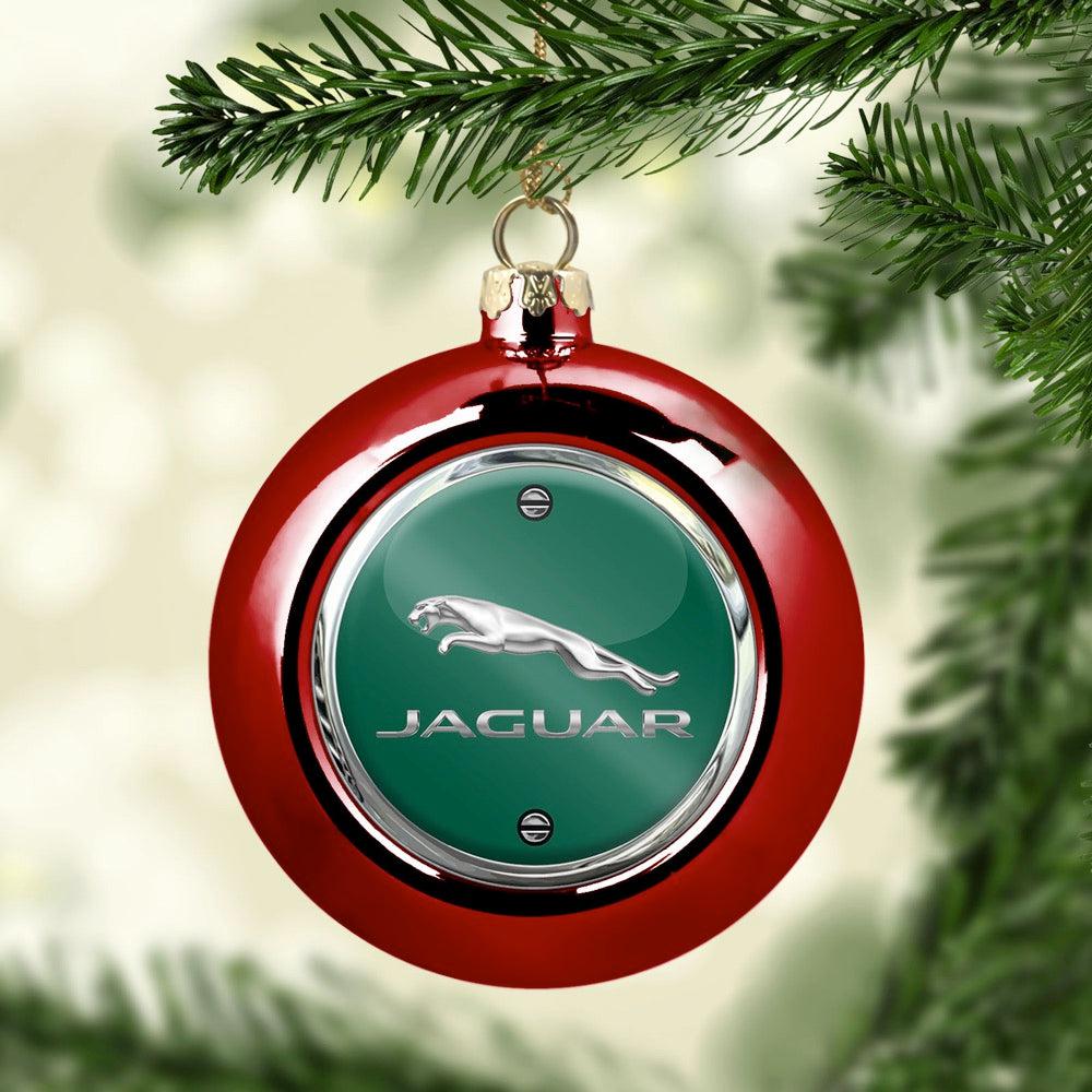 Jaguar Julekugle-Julekugle-Jaguar-Rød-Garage Culture Shop- garage - man cave - merchandise