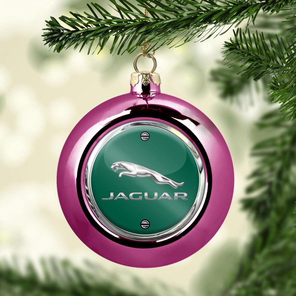 Jaguar Julekugle-Julekugle-Jaguar-Lyserød Pink-Garage Culture Shop- garage - man cave - merchandise