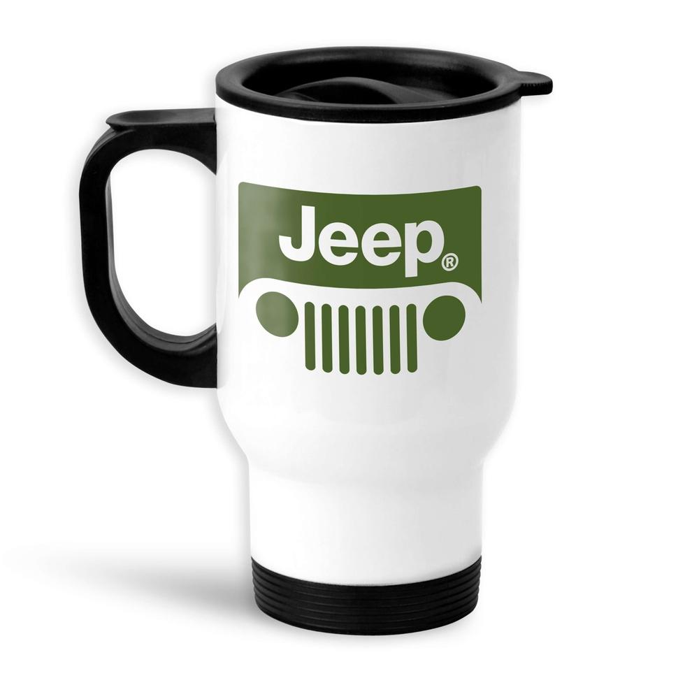Jeep Termokrus Hvidt-Krus-Jeep-Garage Culture Shop- garage - man cave - merchandise