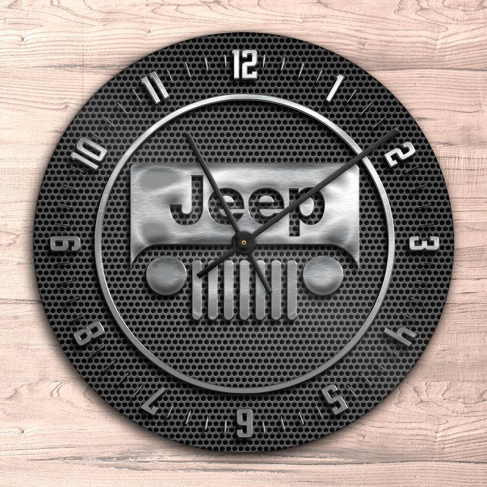 Jeep Vægur Rundt-Clock-Jeep-Garage Culture Shop- garage - man cave - merchandise