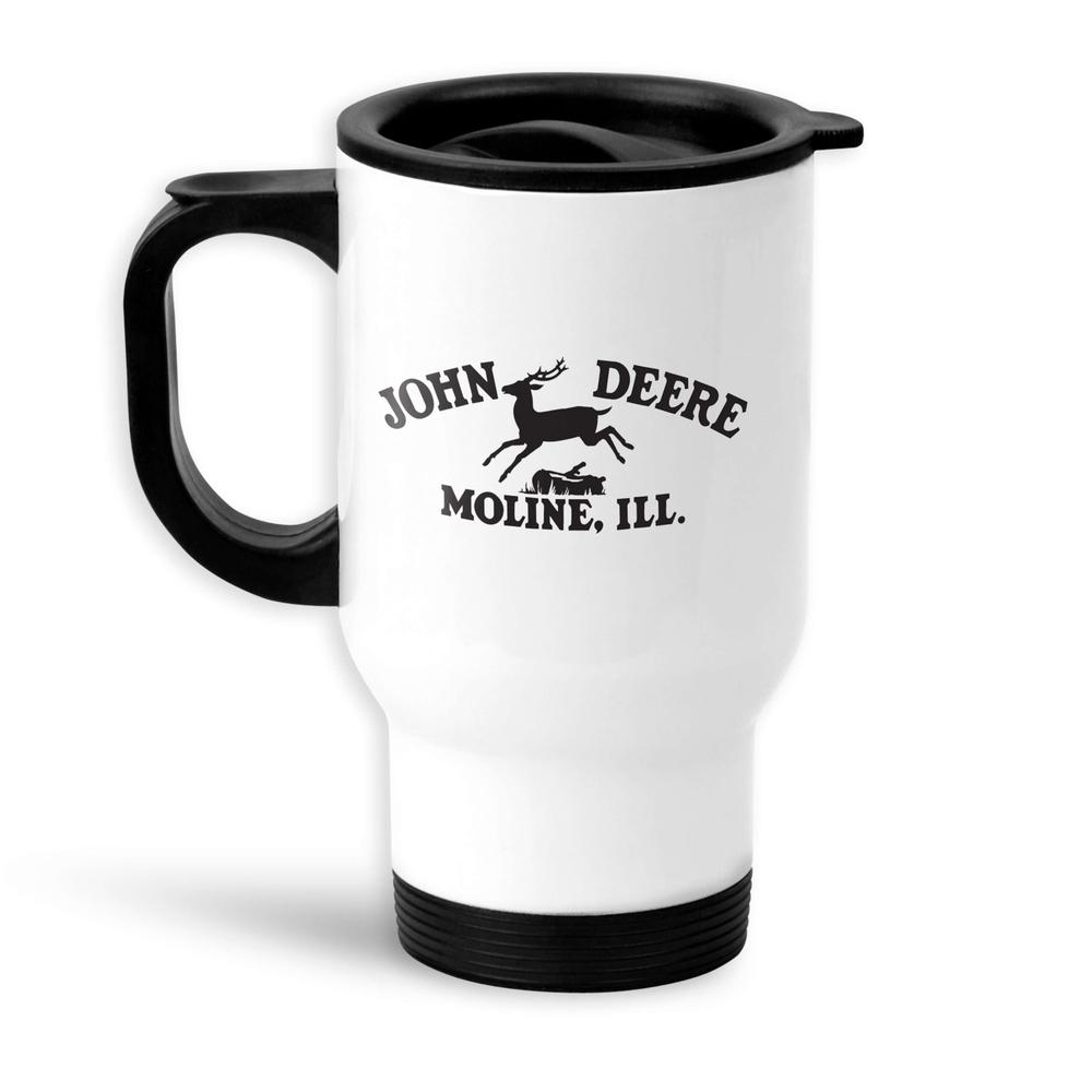 John Deere Termokrus Hvidt-Krus-John Deere-Garage Culture Shop- garage - man cave - merchandise