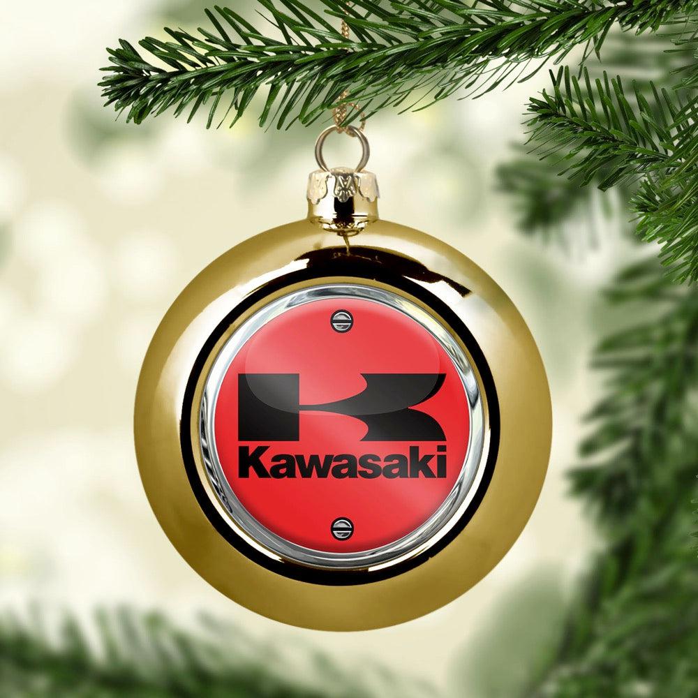 Kawasaki Julekugle-Julekugle-Kawasaki-Guld-Garage Culture Shop- garage - man cave - merchandise