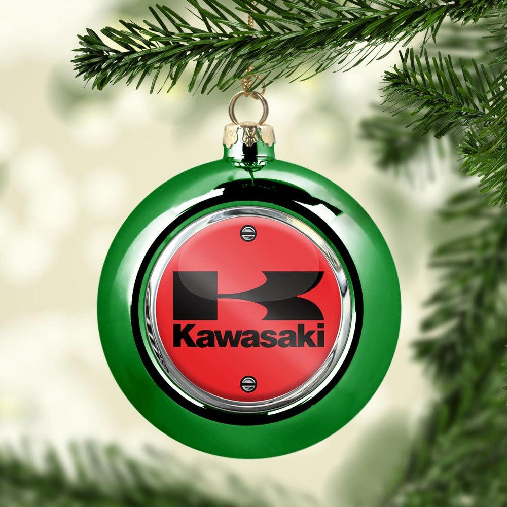 Kawasaki Julekugle-Julekugle-Kawasaki-Grøn-Garage Culture Shop- garage - man cave - merchandise