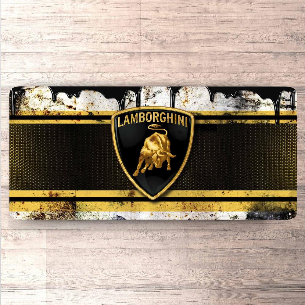 Lamborghini Vintage 30x60cm Skilt-Skilte-Lamborghini-Garage Culture Shop- garage - man cave - merchandise