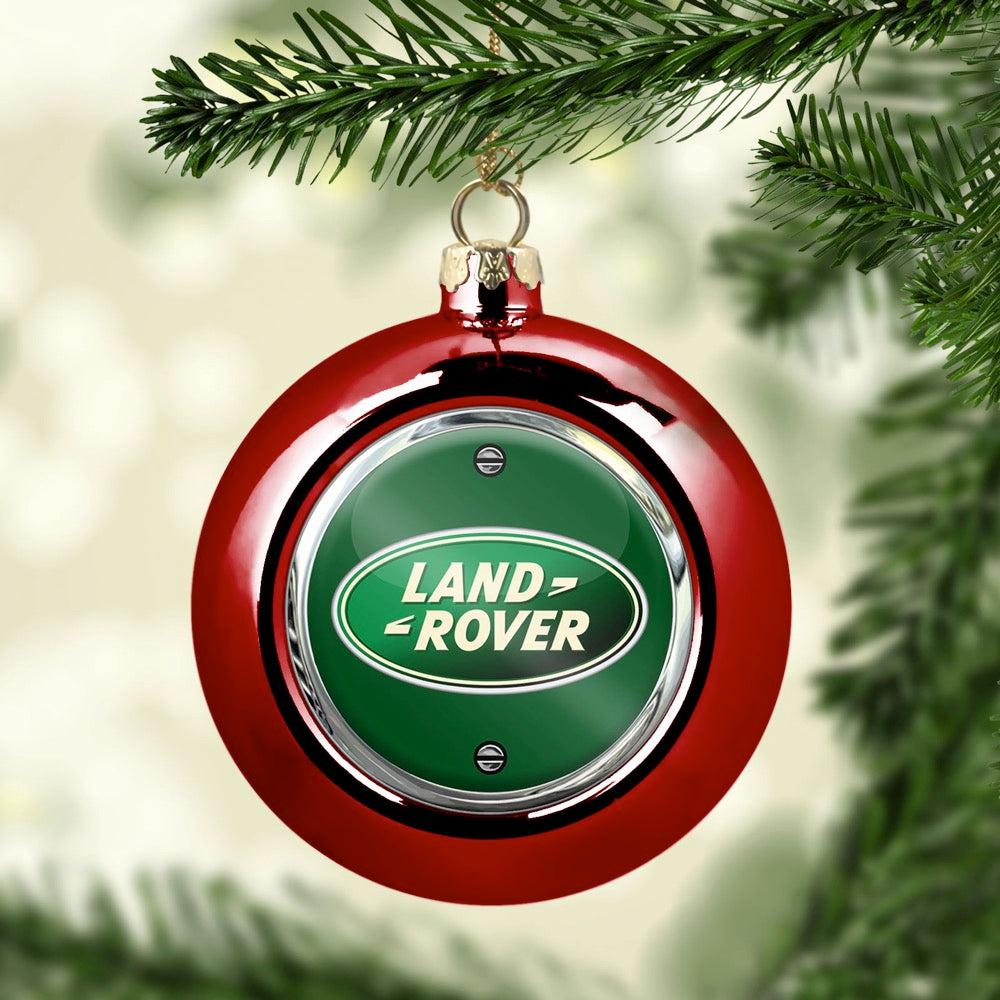 Land Rover Julekugle-Julekugle-Land Rover-Rød-Garage Culture Shop- garage - man cave - merchandise