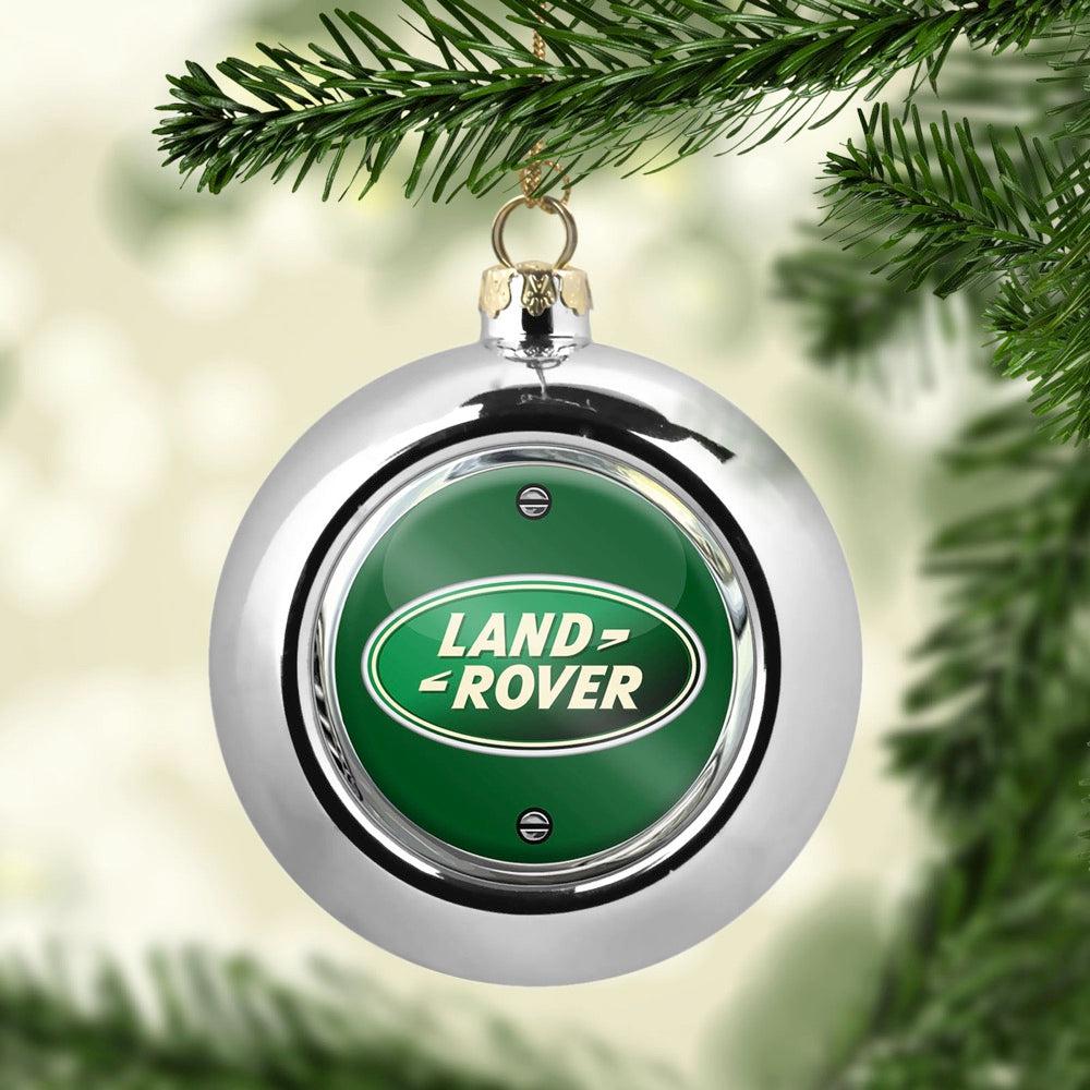 Land Rover Julekugle-Julekugle-Land Rover-Sølv-Garage Culture Shop- garage - man cave - merchandise