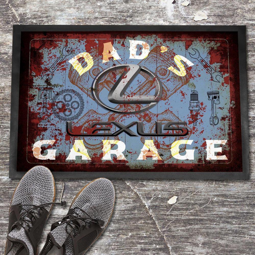 Lexus Dads Garage Vintage Dørmåtte-Dørmåtte-Lexus-Garage Culture Shop- garage - man cave - merchandise