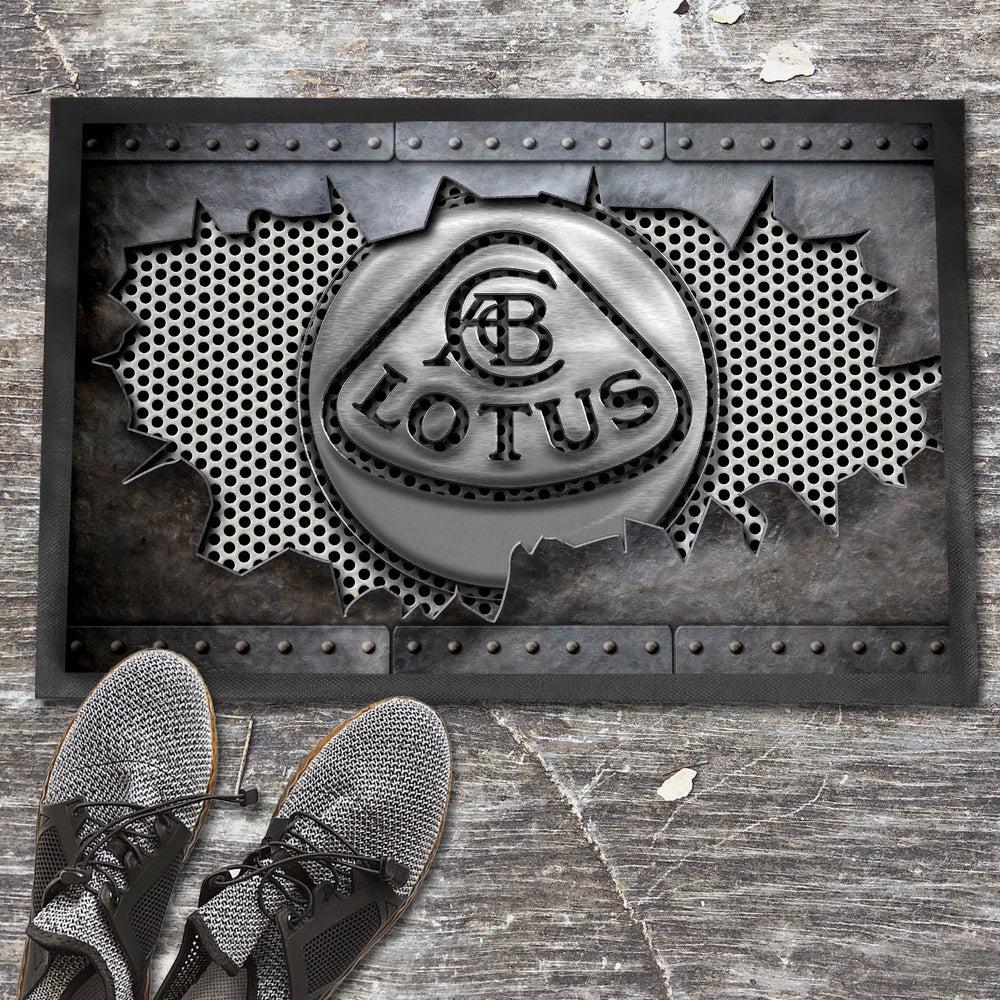 Lotus Metal Ripped Dørmåtte-Dørmåtte-Lotus-Garage Culture Shop- garage - man cave - merchandise