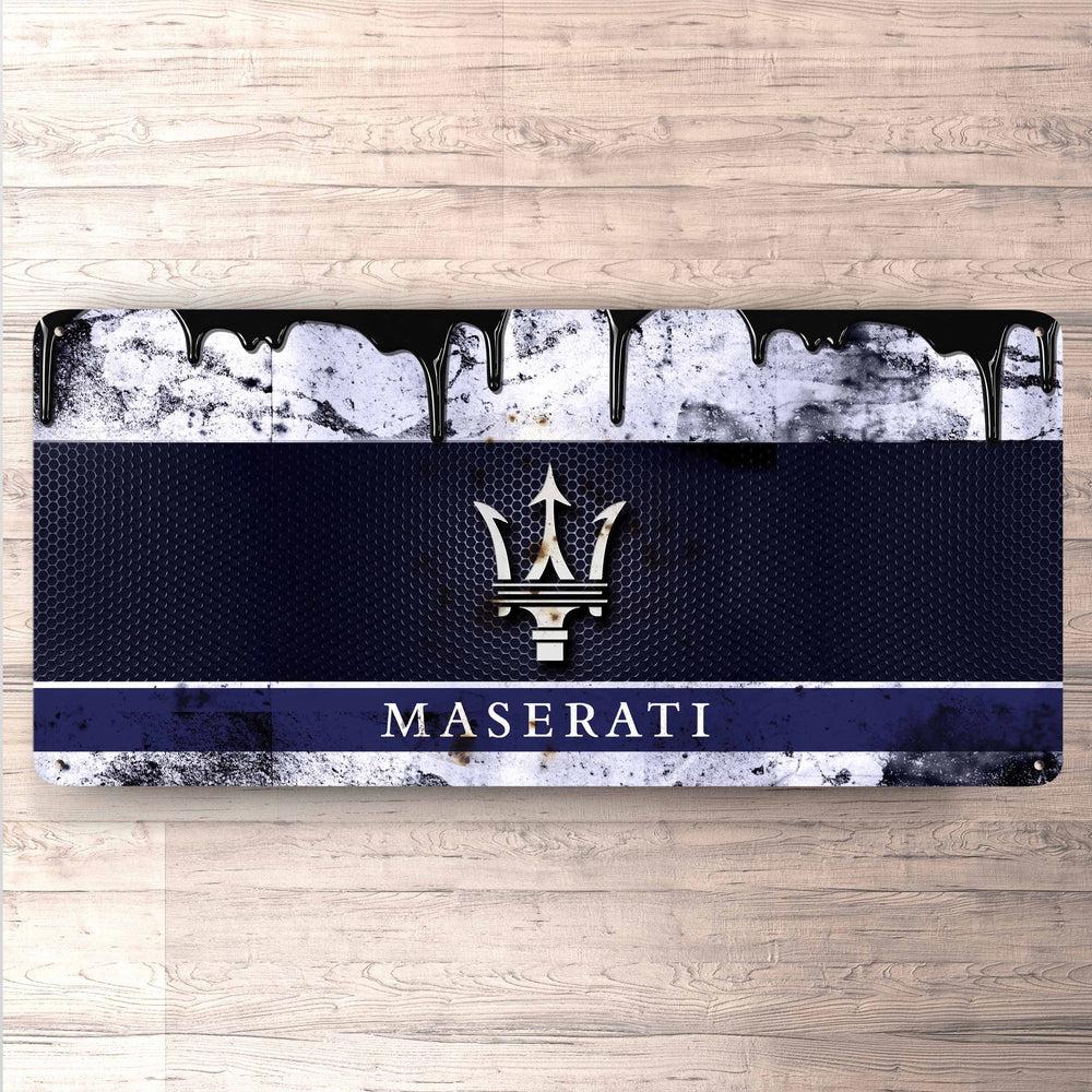 Maserati Vintage 30x60cm Skilt-Skilte-Maserati-Garage Culture Shop- garage - man cave - merchandise