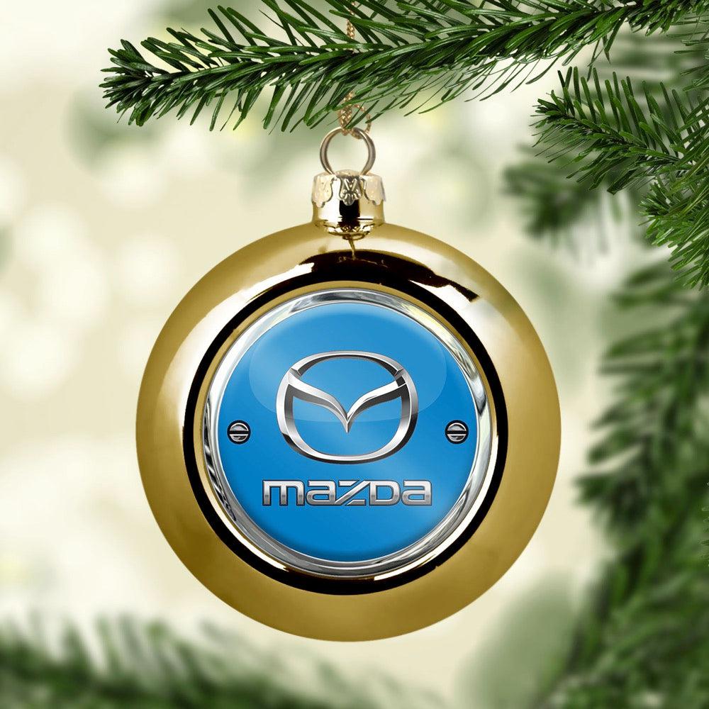 Mazda Julekugle-Julekugle-Mazda-Guld-Garage Culture Shop- garage - man cave - merchandise