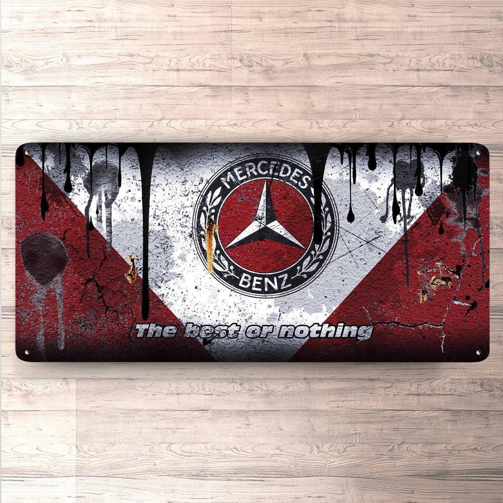 Mercedes Vintage 30x60cm Skilt-Skilte-Mercedes-Garage Culture Shop- garage - man cave - merchandise