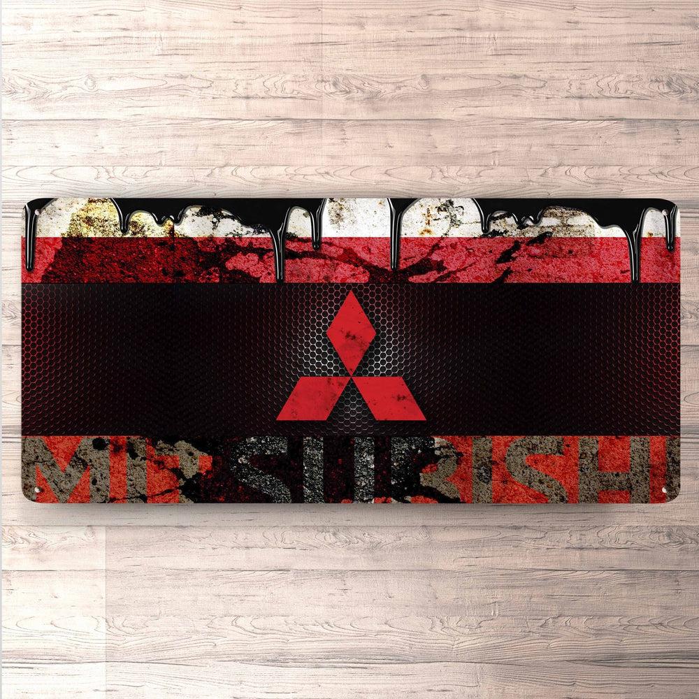 Mitsubishi Vintage 30x60cm Skilt-Skilte-Mitsubishi-Garage Culture Shop- garage - man cave - merchandise