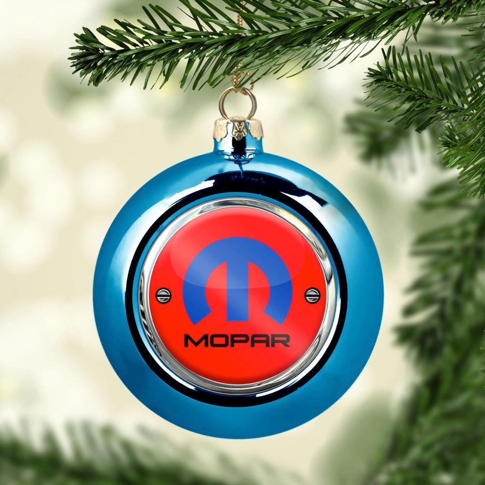 Mopar Julekugle-Julekugle-Mopar-Blå-Garage Culture Shop- garage - man cave - merchandise
