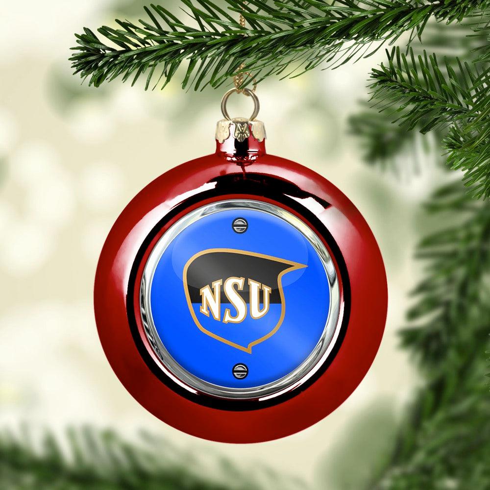 NSU Julekugle-Julekugle-NSU-Rød-Garage Culture Shop- garage - man cave - merchandise