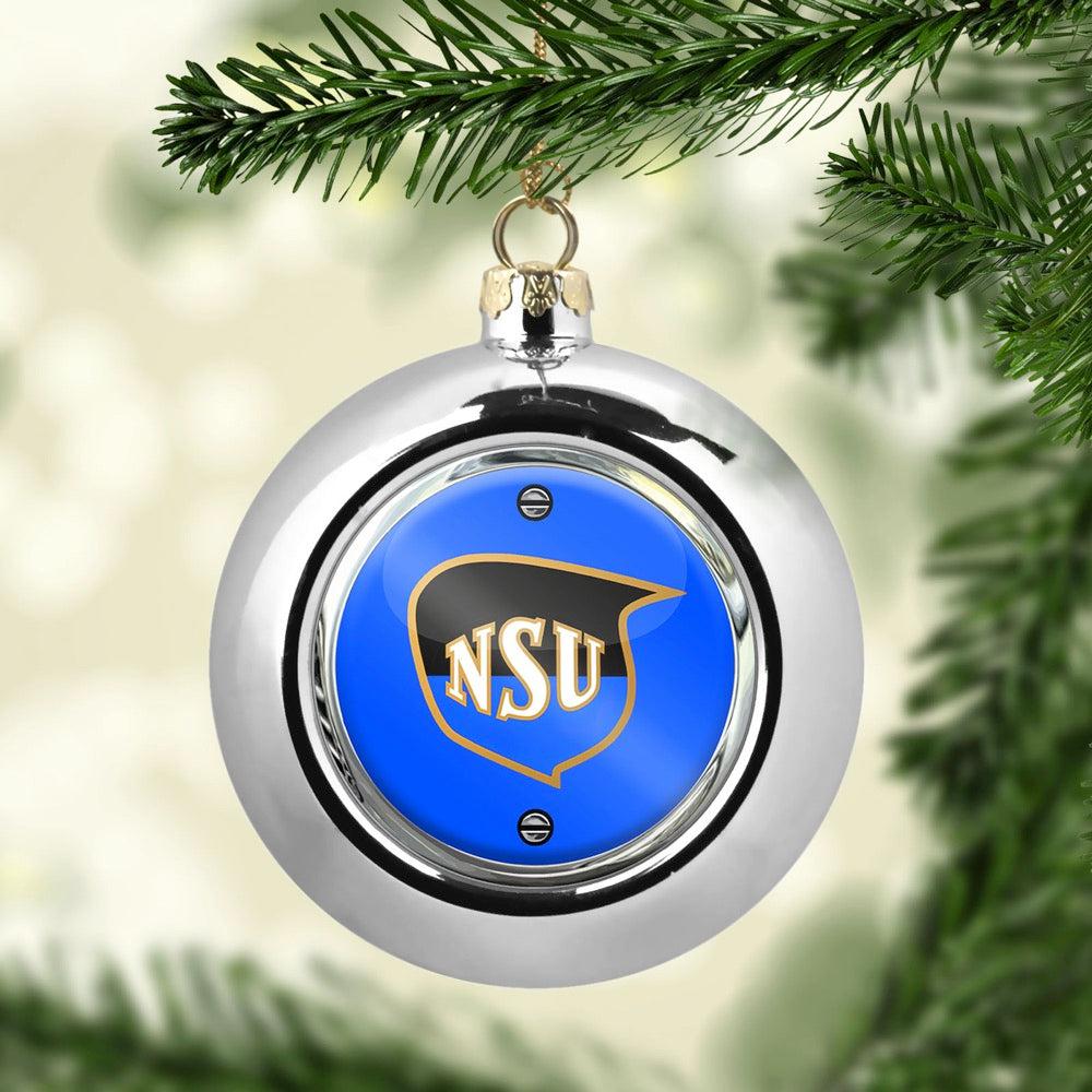 NSU Julekugle-Julekugle-NSU-Sølv-Garage Culture Shop- garage - man cave - merchandise