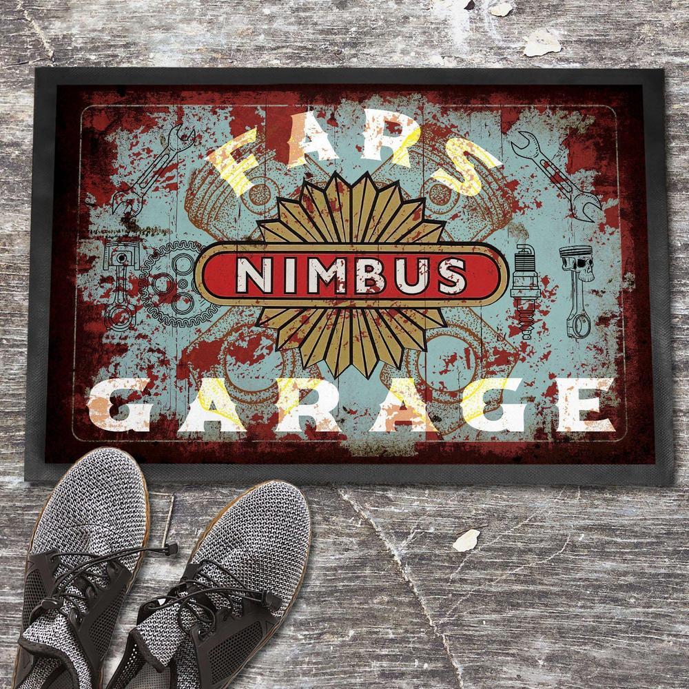 Nimbus Fars Garage Vintage Dørmåtte-Dørmåtte-Nimbus-Garage Culture Shop- garage - man cave - merchandise
