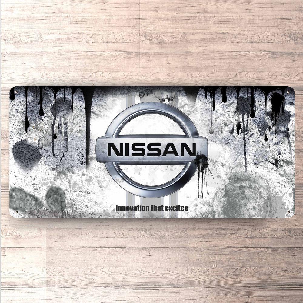 Nissan Vintage 30x60cm Skilt-Skilte-Nissan-Garage Culture Shop- garage - man cave - merchandise