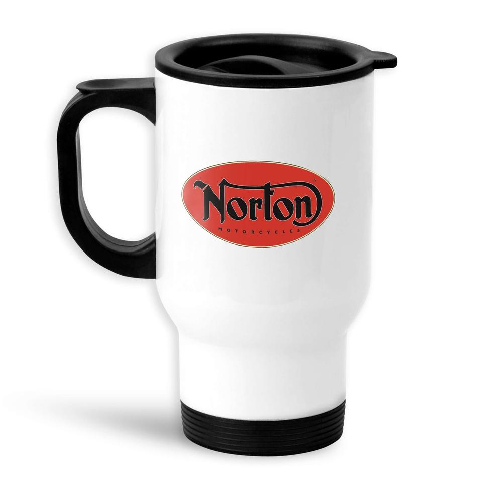Norton Termokrus Hvidt-Krus-Norton-Garage Culture Shop- garage - man cave - merchandise