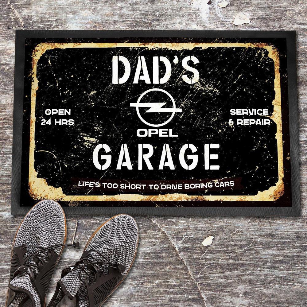 Opel Dads Garage Dørmåtte-Dørmåtte-Opel-Garage Culture Shop- garage - man cave - merchandise