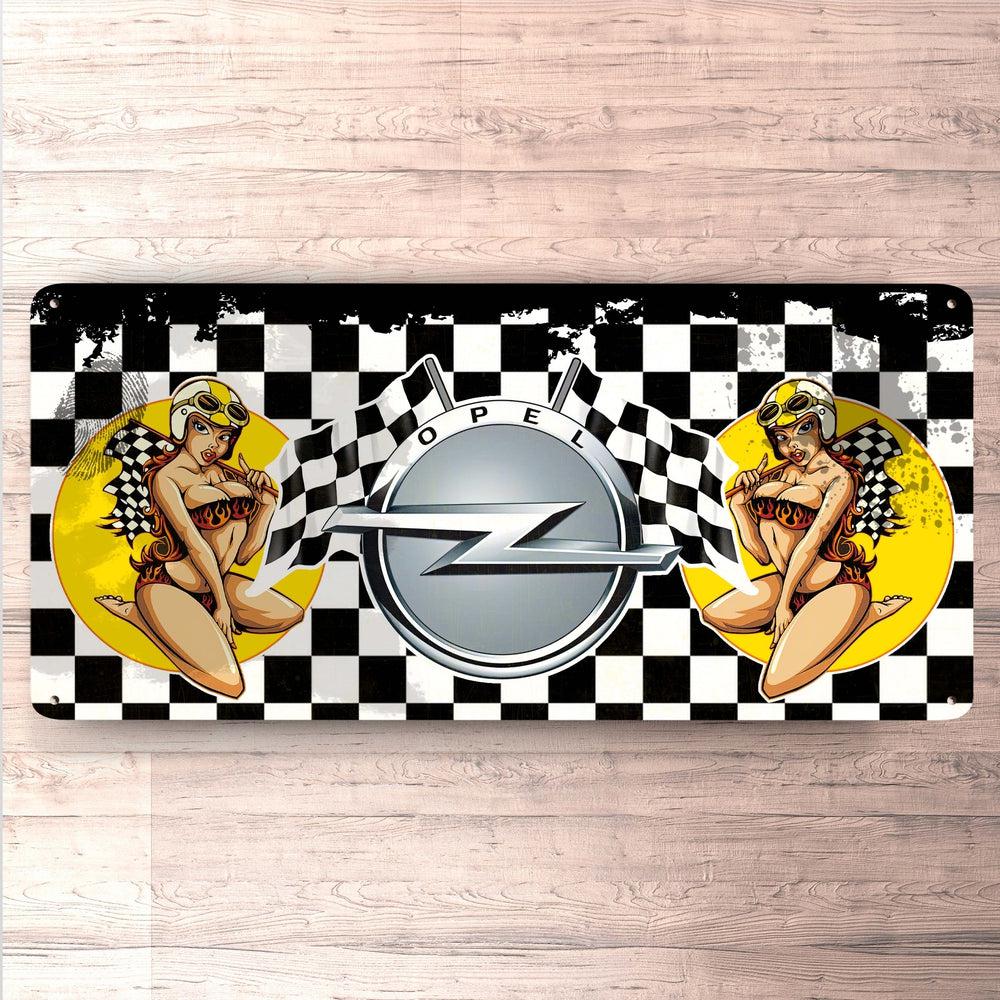 Opel Vintage 30x60cm Skilt-Skilte-Opel-Garage Culture Shop- garage - man cave - merchandise