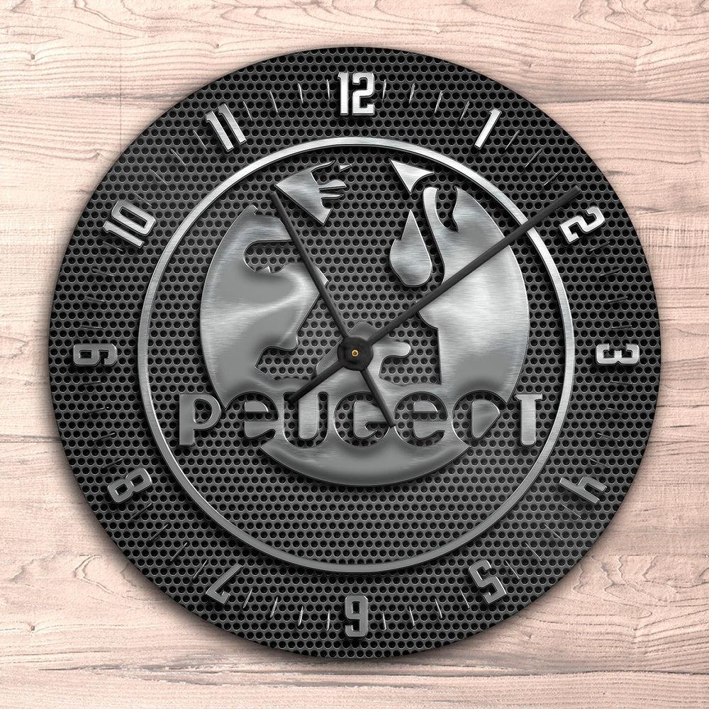 Peugeot Vægur Rundt-Clock-Peugeot-Garage Culture Shop- garage - man cave - merchandise