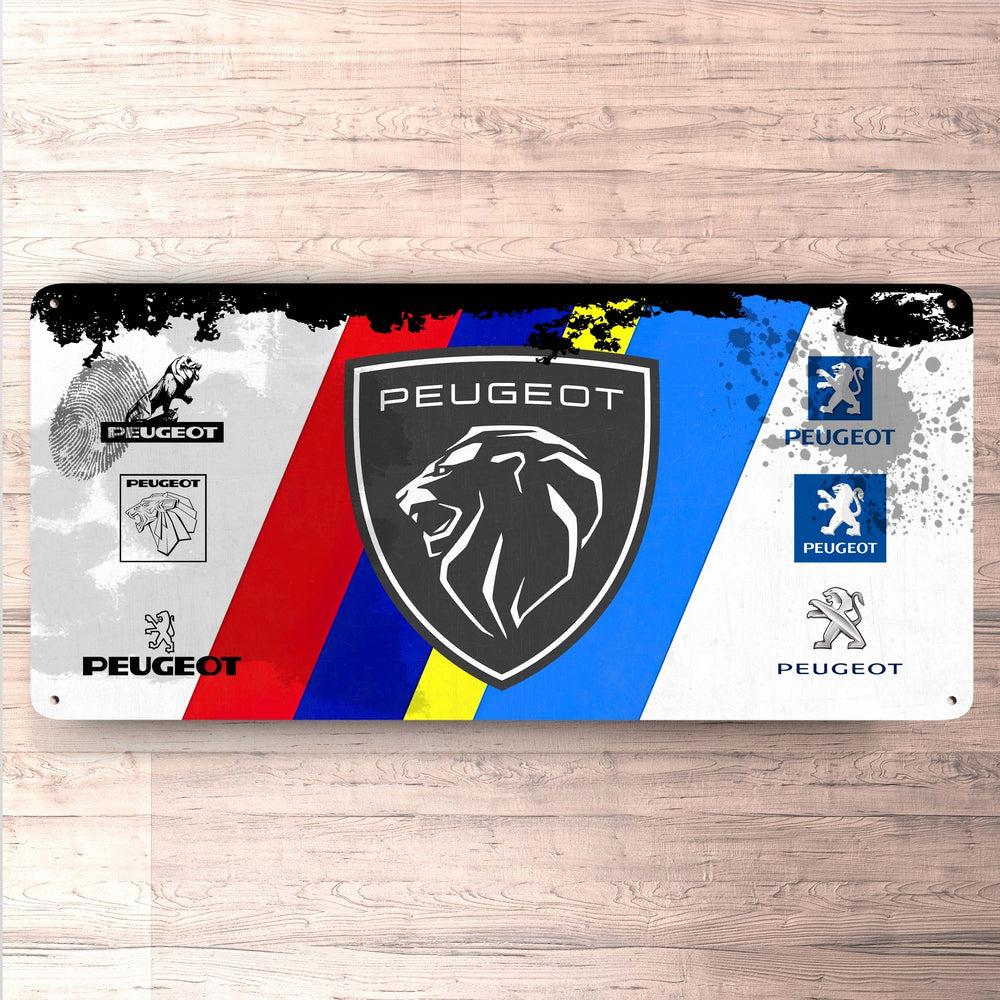 Peugeot Vintage 30x60cm Skilt-Skilte-Peugeot-Garage Culture Shop- garage - man cave - merchandise