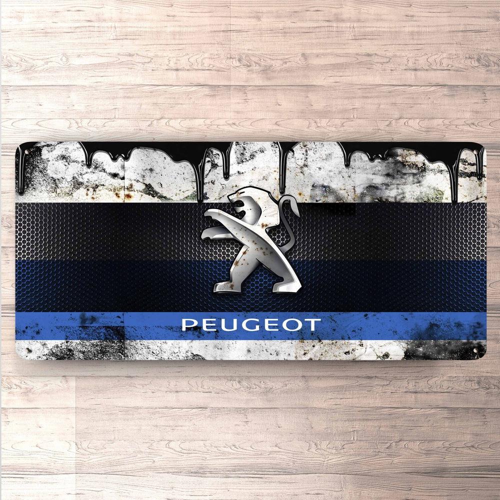 Peugeot Vintage 30x60cm Skilt-Skilte-Peugeot-Garage Culture Shop- garage - man cave - merchandise