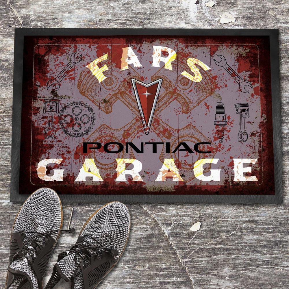 Pontiac Fars Garage Vintage Dørmåtte-Dørmåtte-Pontiac-Garage Culture Shop- garage - man cave - merchandise