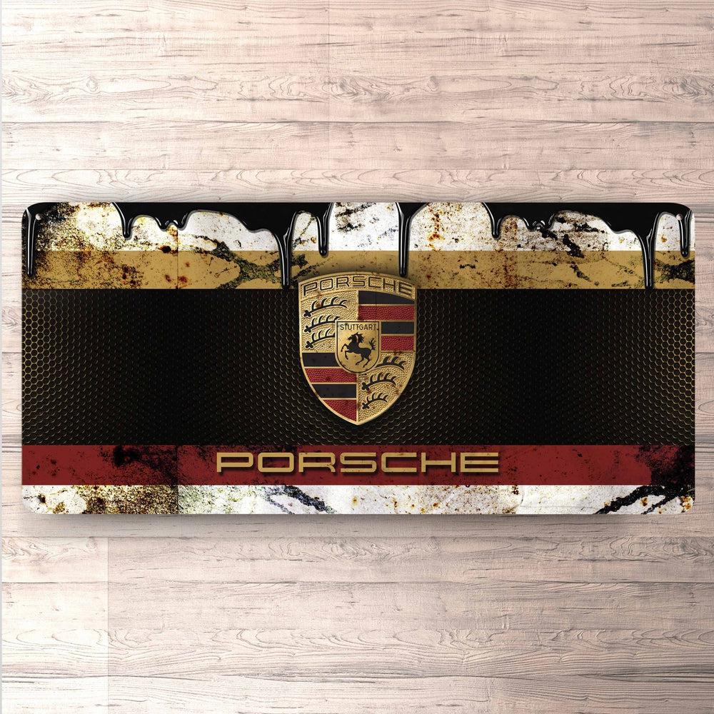 Porsche Vintage 30x60cm Skilt-Skilte-Porsche-Garage Culture Shop- garage - man cave - merchandise