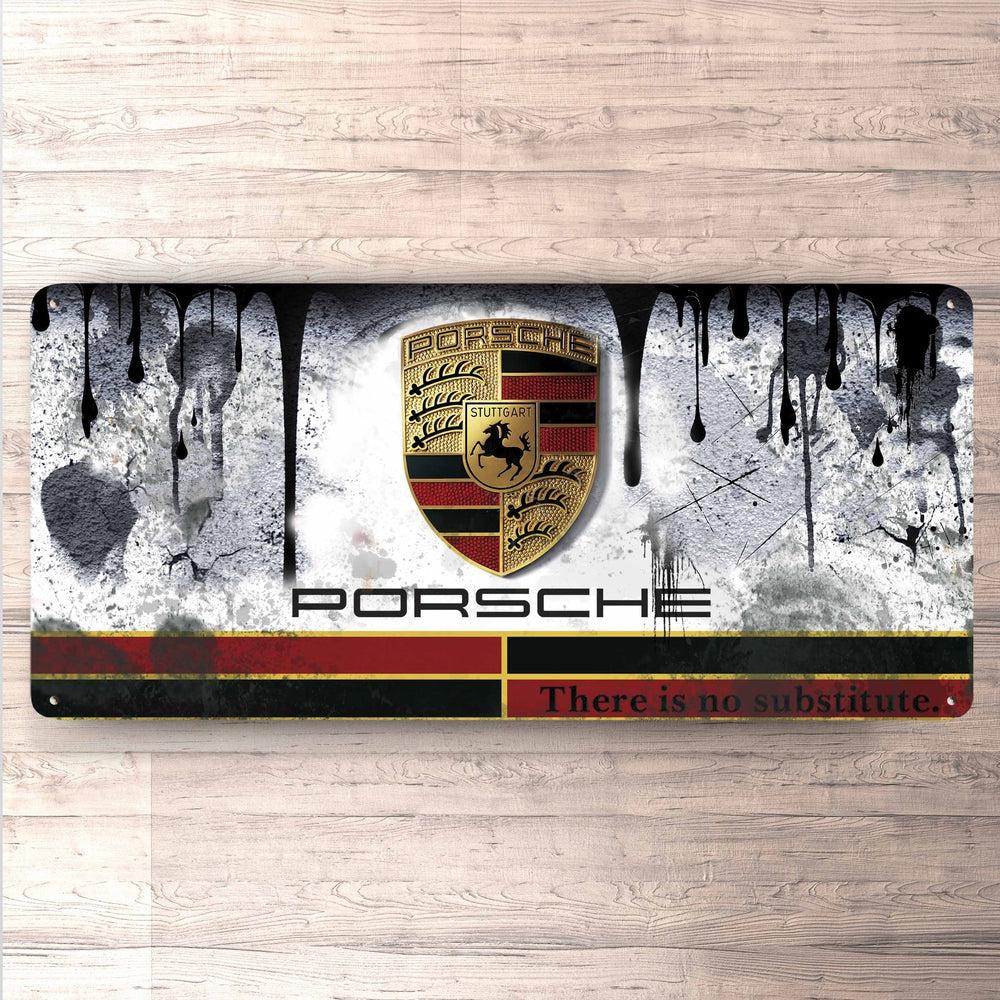 Porsche Vintage 30x60cm Skilt-Skilte-Porsche-Garage Culture Shop- garage - man cave - merchandise