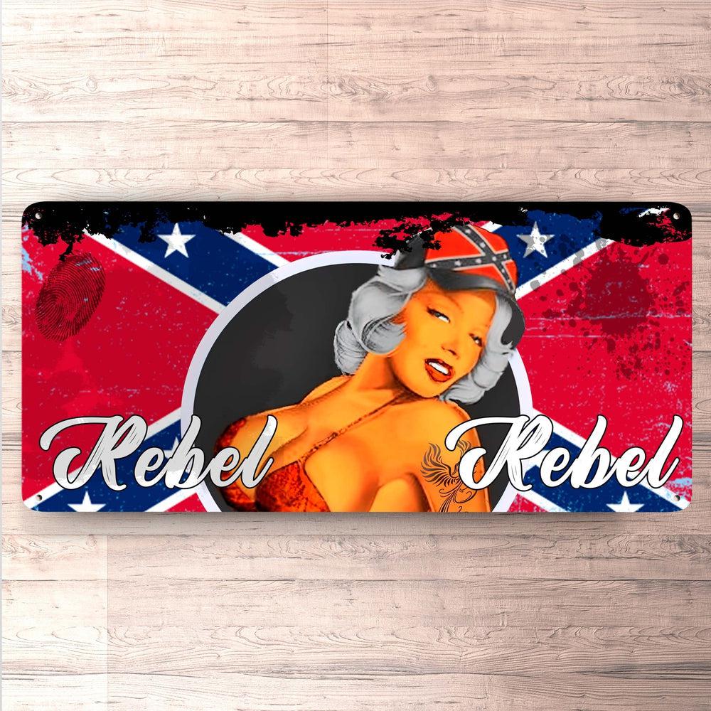 Rebel Marilyn Monroe Pin-Up Vintage 30x60cm Skilt-Skilte-Motoroil-Garage Culture Shop- garage - man cave - merchandise