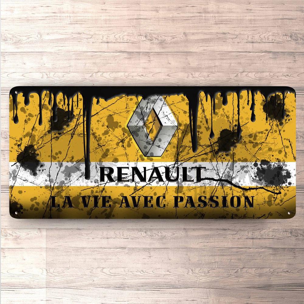 Renault Vintage 30x60cm Skilt-Skilte-Renault-Garage Culture Shop- garage - man cave - merchandise