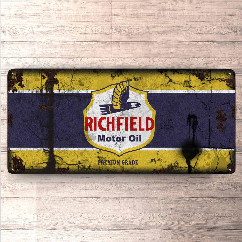 Richfield Motor Oil Vintage 30x60cm Skilt-Skilte-Motoroil-Garage Culture Shop- garage - man cave - merchandise