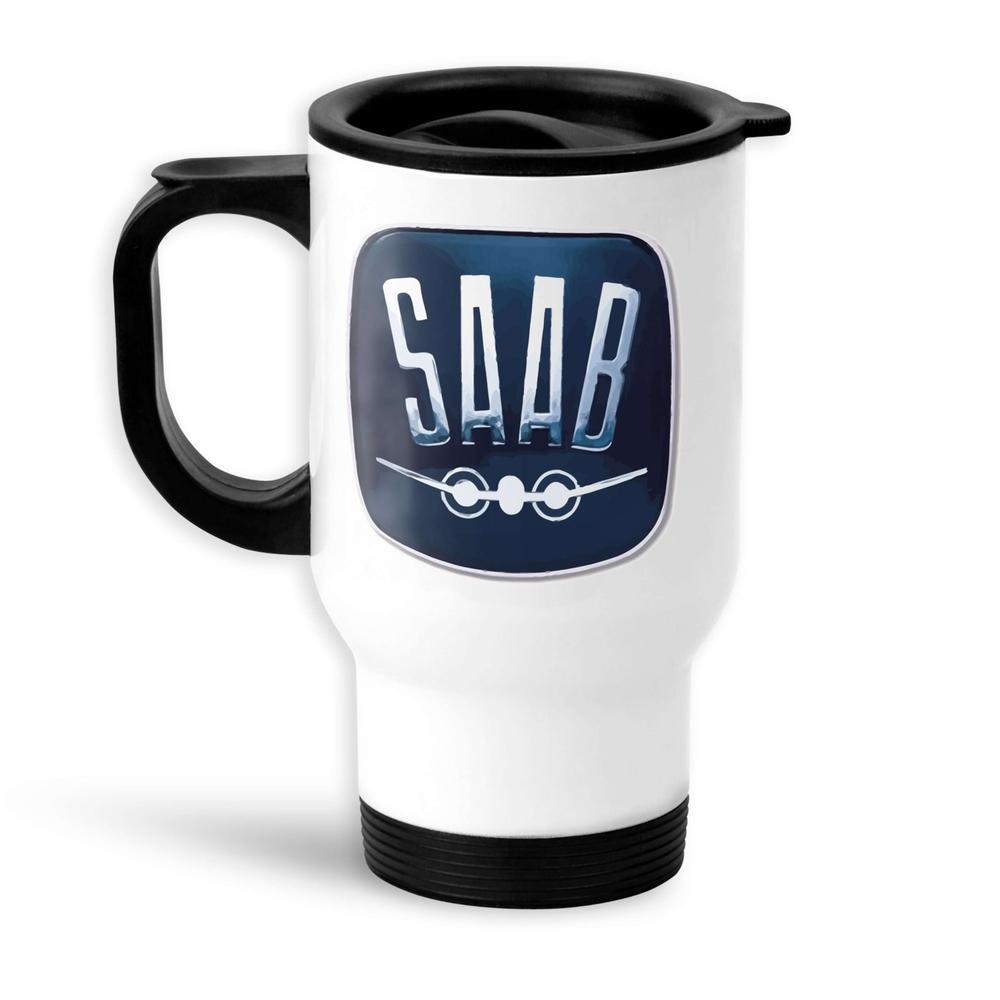 Saab 1969 Termokrus Hvidt-Krus-Saab-Garage Culture Shop- garage - man cave - merchandise