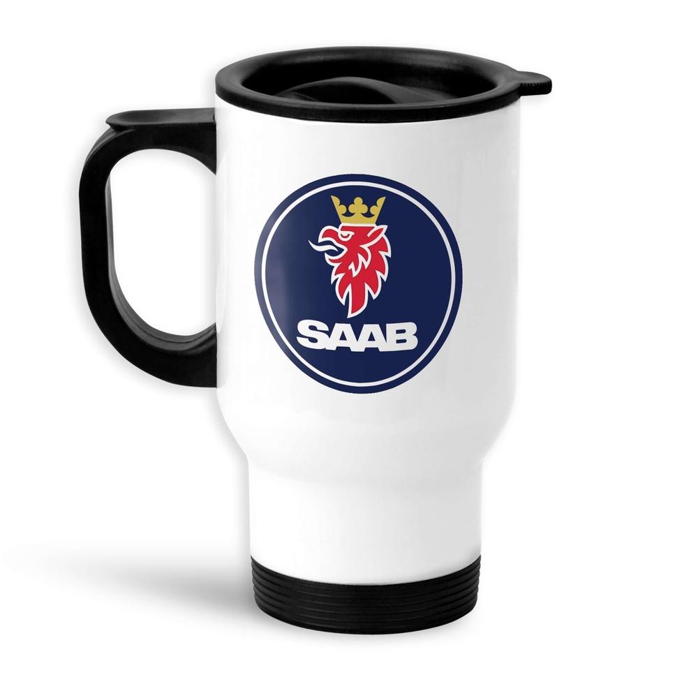 Saab 2000 Termokrus Hvidt-Krus-Saab-Garage Culture Shop- garage - man cave - merchandise