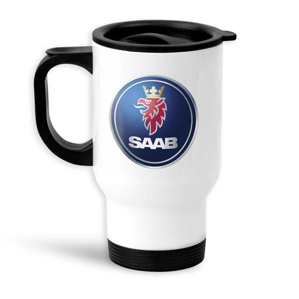 Saab 2002 Termokrus Hvidt-Krus-Saab-Garage Culture Shop- garage - man cave - merchandise