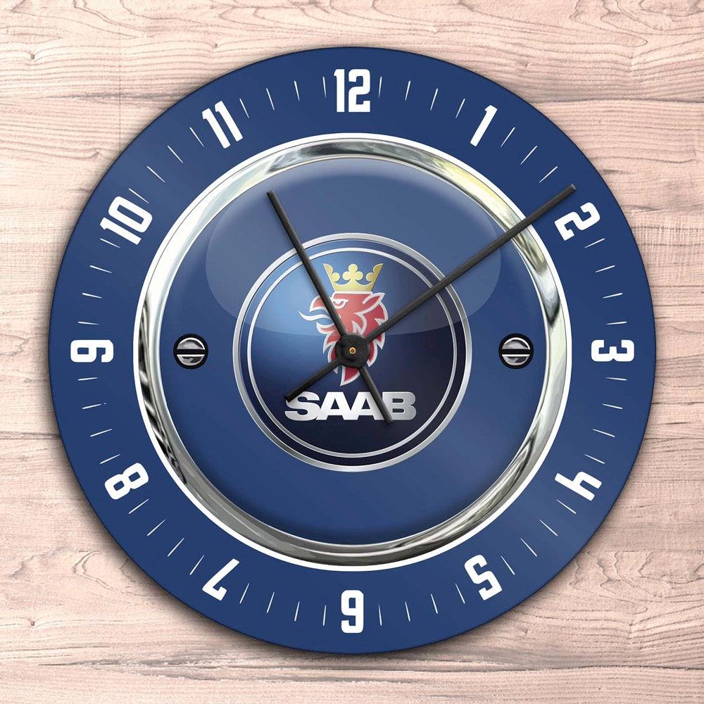 Saab Vægur Rundt-Clock-Saab-Garage Culture Shop- garage - man cave - merchandise